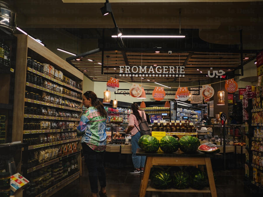 Dans un supermarché au Maroc.