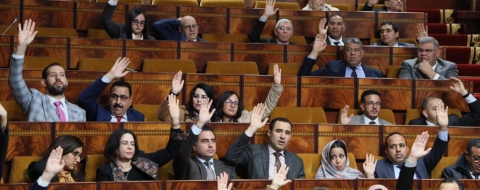 Une séance de vote à la Chambre des représentants, à Rabat.