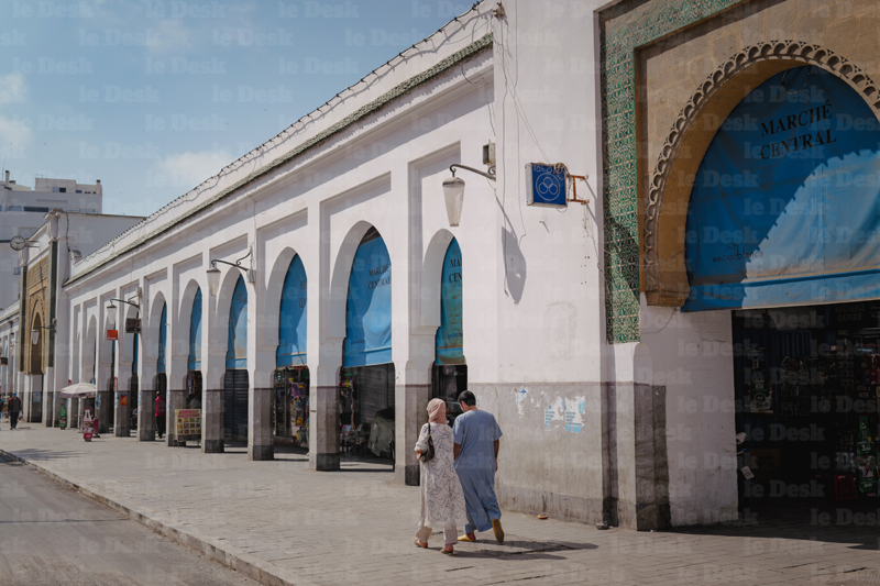 L'entrée du marché central de Casablanca. Crédit : Le Desk