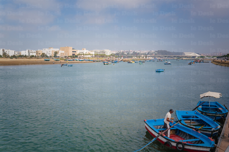 Le fleuve Bouregreg, qui passe entre les villes de Salé et Rabat. Crédit : Mustapha Razi / Le Desk