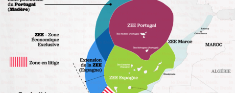 Les délimitations des eaux territoriales du Maroc