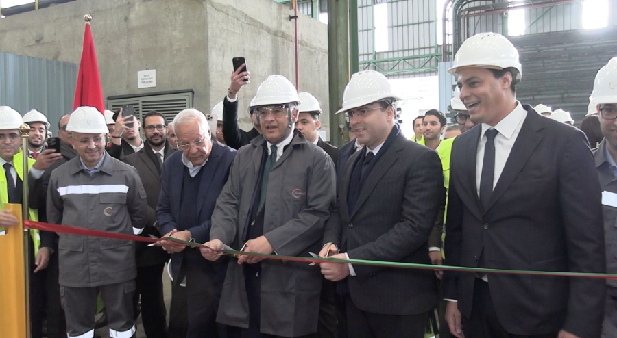 Inauguration de l'extension de l'usine de Somasteel.