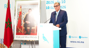 Aziz Akhannouch, président du Rassemblement national des indépendants (RNI), lors du Conseil national du parti ouvert le 10 janvier 2026.