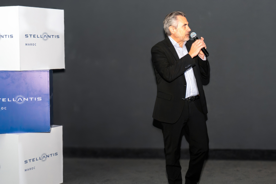Yves Peyrot des Gachons, directeur général de Stellantis Maroc, lors de la présentation du bilan 2025, le 26 janvier 2026.
