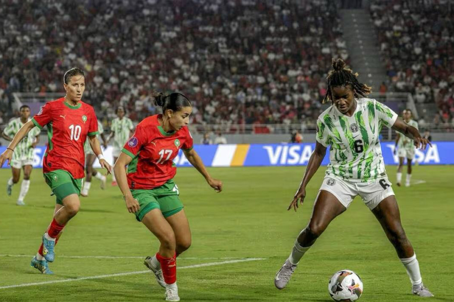Lors de la finale de la Coupe d’Afrique des nations féminine 2024, opposant la sélection marocaine à son homologue nigériane, le 26 juillet 2025.