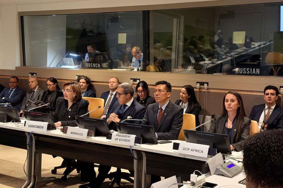 Lors de la réunion organisée par le Maroc en marge de la CSW70, consacré au rôle des femmes dans les systèmes alimentaires en Afrique.