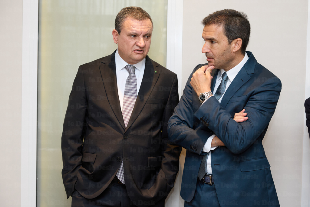 Mehdi Tazi (à droite et Mohamed Bachiri au siège de la CGEM, le 11 mai 2026.
