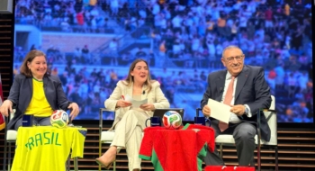 Youssef Amrani et son homologue brésilienne à l'Atlantic Council