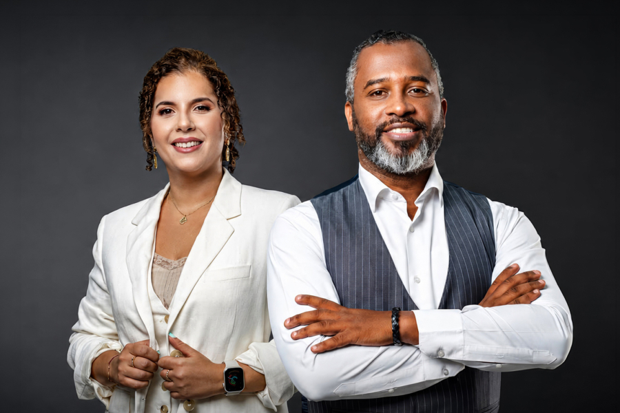 Dounia Sekkat et Mohamed Belfass, les Managing Partners de l'agence Com&Talk.