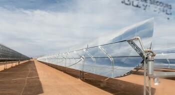La station solaire Noor, pilotée par l'Agence marocaine de l'énergie solaire (Masen) et exploitée par ACWA Power.