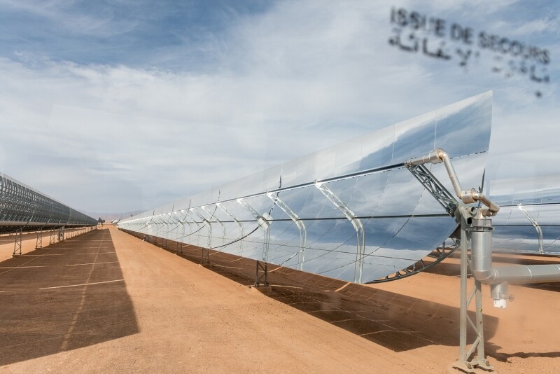 La station solaire Noor, pilotée par l'Agence marocaine de l'énergie solaire (Masen) et exploitée par ACWA Power.
