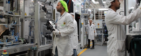 Une unité industrielle.