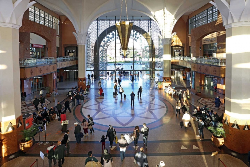 La gare ferroviaire de Marrakech. crédit : DR