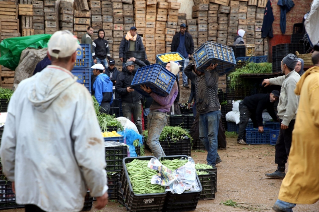 Marché de gros de Casablanca.