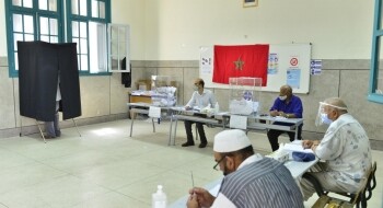 Un centre de vote lors des élections de 2021.