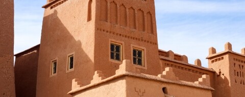 Une des quatre tours de la kasbah des Aït Ben-Haddou à Ouarzazate. Crédit: Hamza Bordo / Le Desk