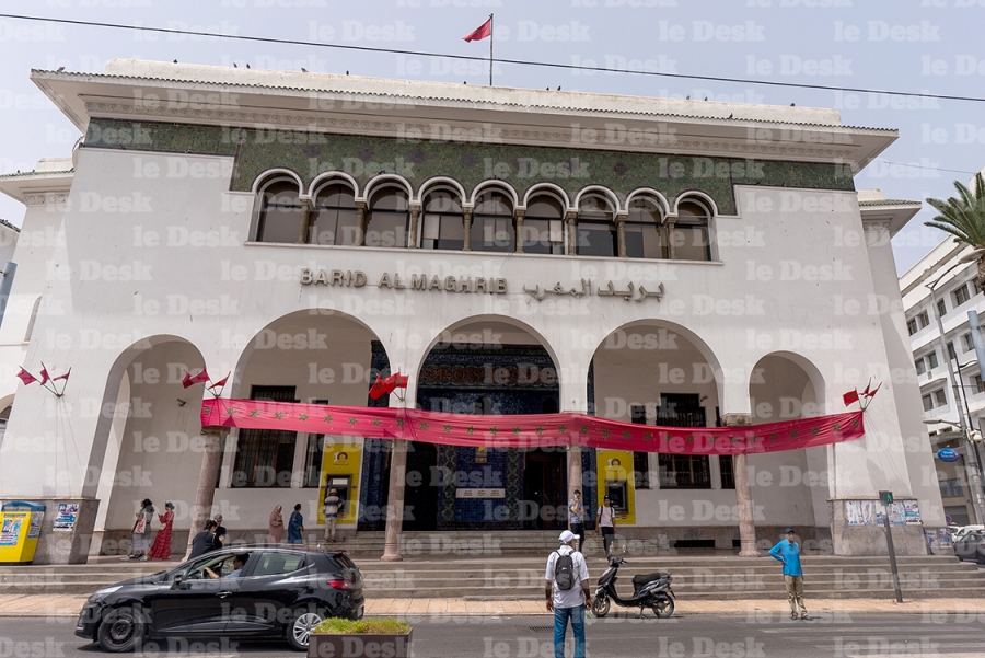 La Grande Poste de Casablanca, siège de Barid Al-Maghrib dans la ville.