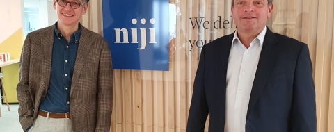 Hervé Troalic, directeur de la nouvelle activité cybersécurité, et Hugues Meili, PDG de Niji