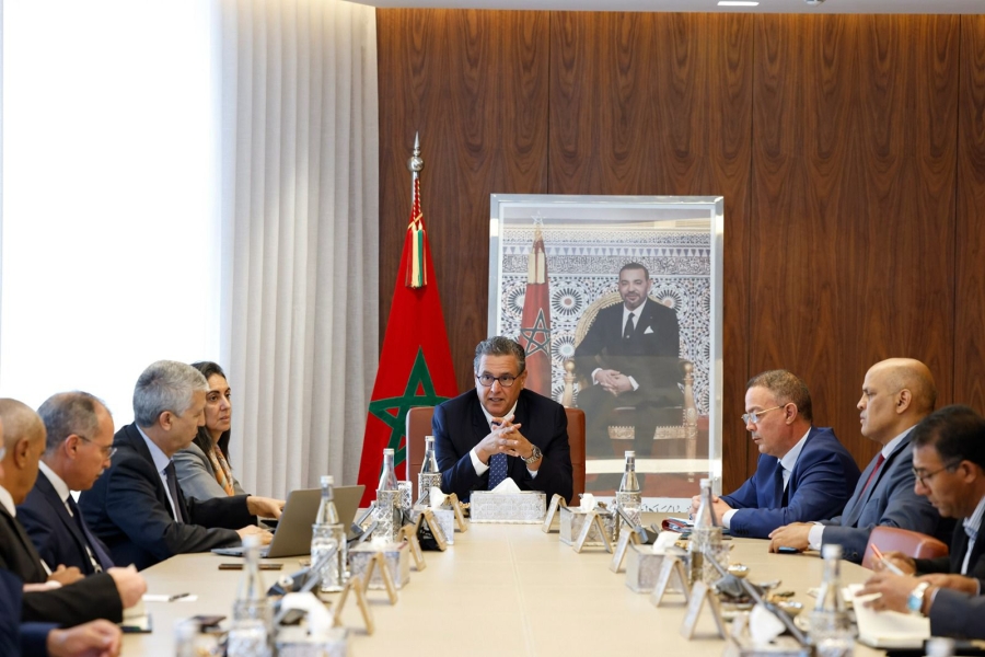 La cérémonie de signature de la convention-cadre relative au programme visant à atténuer les effets du déficit pluviométrique.