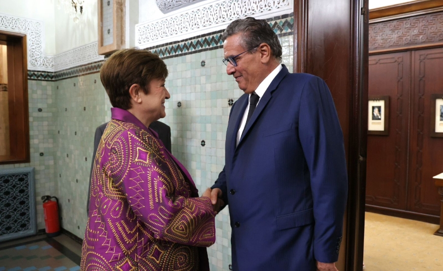 Le chef du gouvernement, Akhannouch reçoit la directrice générale du FMI, Kristalina Georgieva