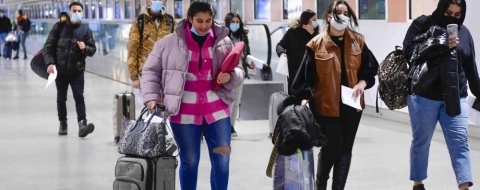 Étudiantes marocaines à l'étranger de retour au pays