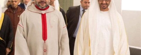 Le roi Mohammed VI et le président des Émirats arabes unis, Cheikh Mohammed ben Zayed Al Nahyane.