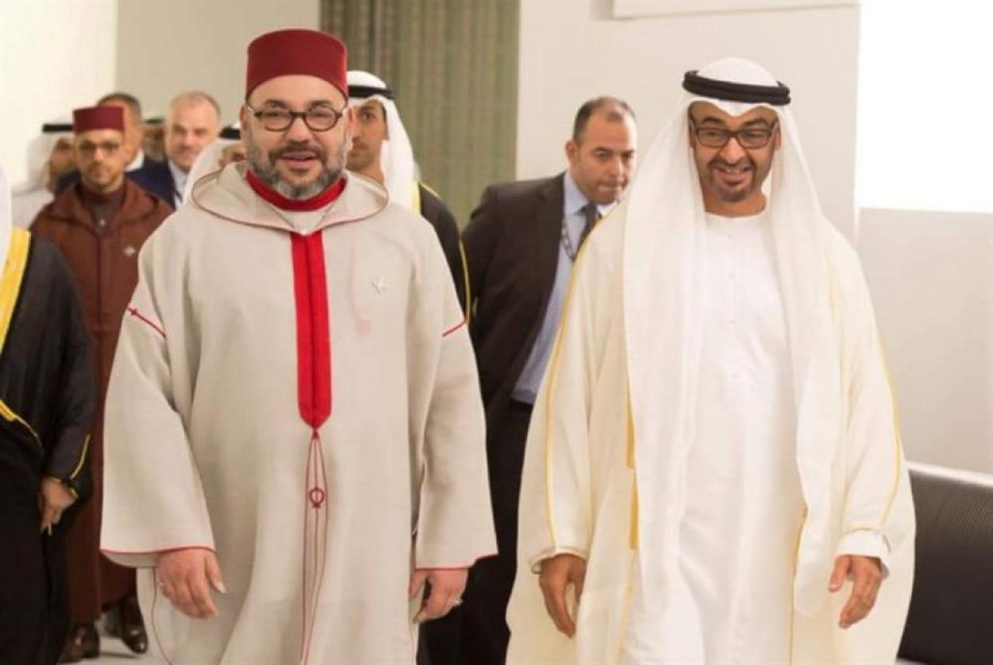 Le roi Mohammed VI et le président des Émirats arabes unis, Cheikh Mohammed ben Zayed Al Nahyane.