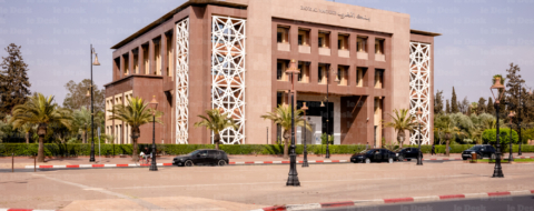 Bank Al Maghrib à Marrakech.