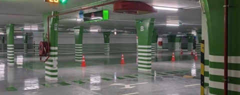 Un parking souterrain à Casablanca.