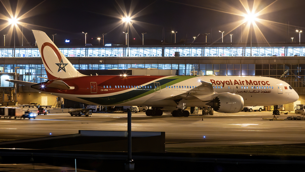 Un Boeing Dreamliner de Royal Air Maroc.
