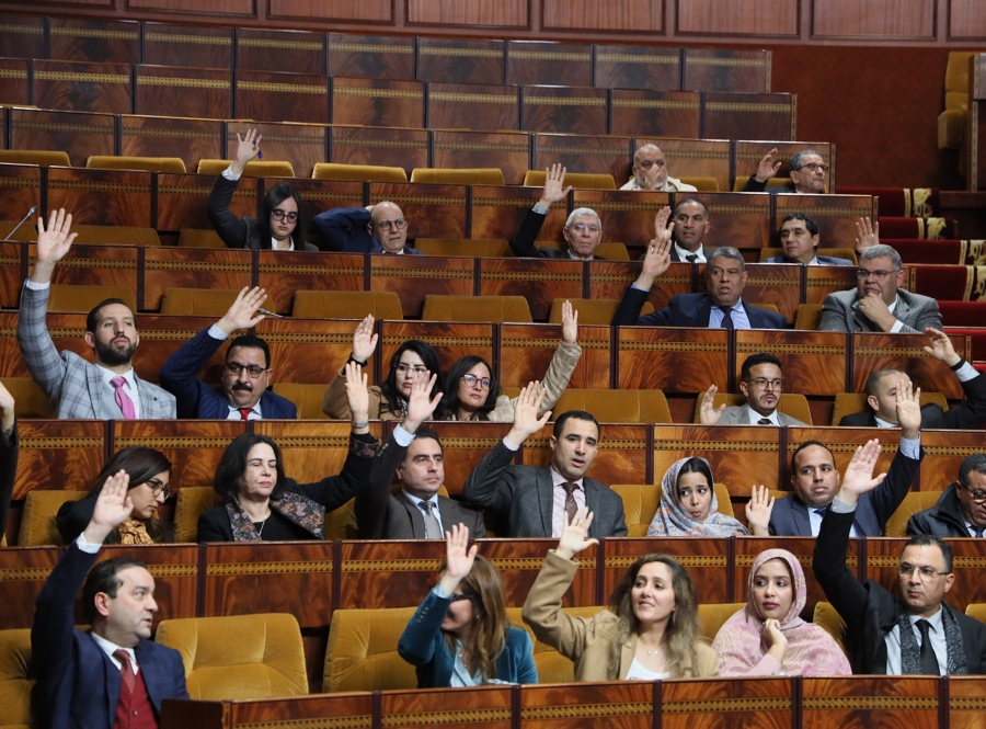 Une séance de vote à la Chambre des représentants, à Rabat.
