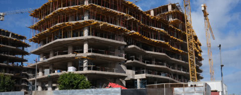 Chantier immobilier à Casablanca.