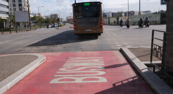 Un passage de bus à haut niveau de service à Casablanca.