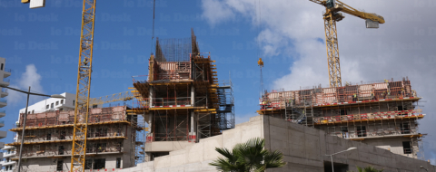 Un chantier immobilier à Casablanca. Crédit : Mustapha Razi / Le Desk