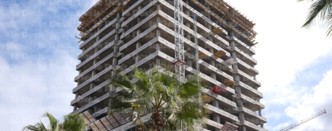 Chantier immobilier à Casablanca.