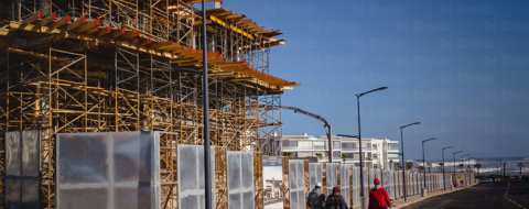 Un chantier immobilier à Dar Bouazza