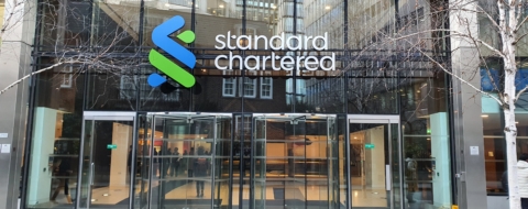 Le siège de Standard Chartered à Londres.