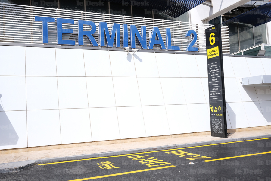 Aéroport Mohammed V de Casablanca. Crédit : Mustapha Razi / Le Desk