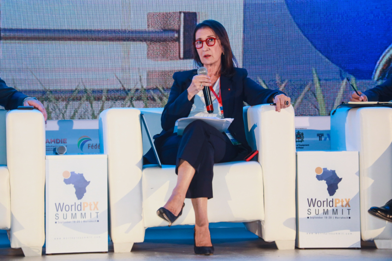 La Directrice générale de l'Office national des hydrocarbures et des mines (ONHYM), Amina Benkhadra,