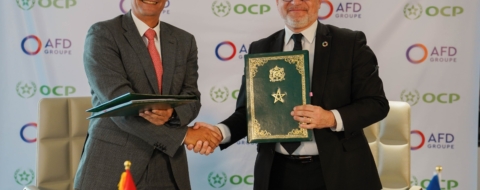 Tarik Senhaji (OCP) et Rémy Rioux (AFD). Crédit: OCP