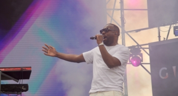 Le chanteur congolais Gims sur la scène de la CMW, le 21 juin 2025.