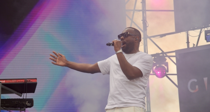 Le chanteur congolais Gims sur la scène de la CMW, le 21 juin 2025.