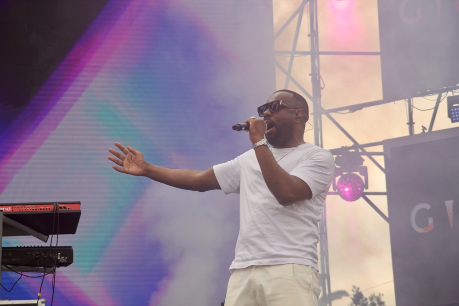 Le chanteur congolais Gims sur la scène de la CMW, le 21 juin 2025.