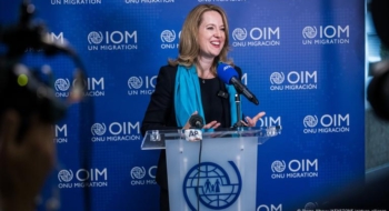 Amy Pope, directrice générale de l’Organisation internationale pour les migrations (OIM)