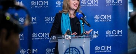 Amy Pope, directrice générale de l’Organisation internationale pour les migrations (OIM)