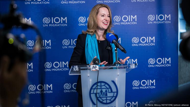 Amy Pope, directrice générale de l’Organisation internationale pour les migrations (OIM)
