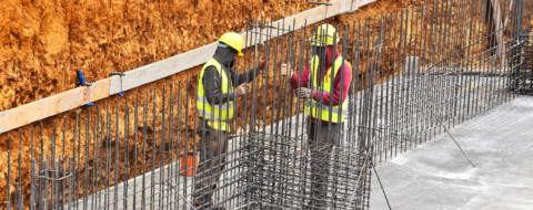 Un chantier de construction au Maroc.