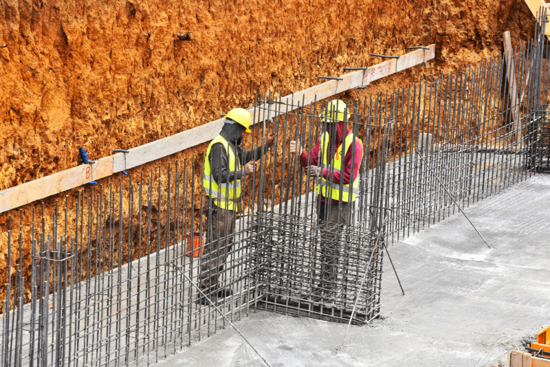 Un chantier de construction au Maroc.
