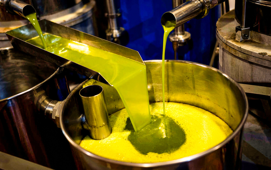 Extraction de l'huile d'olive dans une unité de trituration
