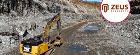 Un engin de mine de la compagnie australienne Zeus Resources (image d'illustration). Montage : Le Desk
